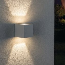Paulmann - Outdoor Cybo 7.7W LED 8x8cm Wall Light in White