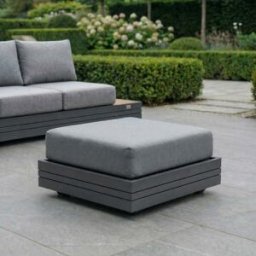 Harbour Lifestyle Panama Corner Unit/Footstool in Washed Grey