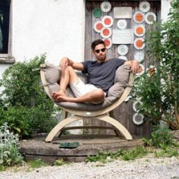 Amazonas Globo Siena Uno Seat Weatherproof in Taupe Silver