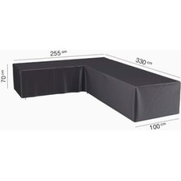 AeroCover - Left Hand L-Shape Lounge Set Cover 330 x 255 x 100 x 70