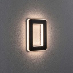 Paulmann - Outdoor Solar House Number 0 LED 0.2W with Replaceable Battery in Black