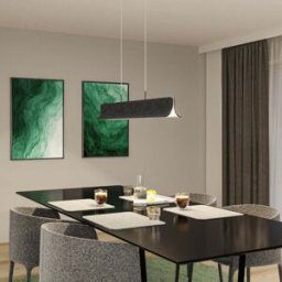Paulmann - Noyan 55W Pendant Light with 3-Step Dim in Anthracite