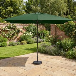 Harbour Lifestyle Triton 3m x 2m Rectangular Aluminium Parasol in Green