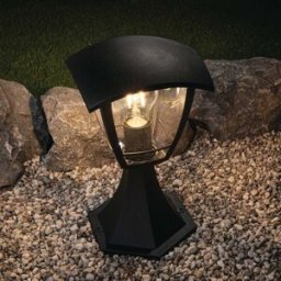 Paulmann - Outdoor Classic Curved 12W LED Bollard Light in Black