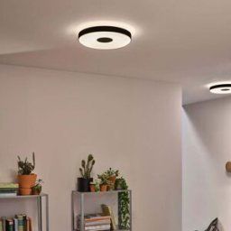 Paulmann - Puric Pane 16W LED Dimmable Smart Home Zigbee 3.0 Ceiling Light in Black