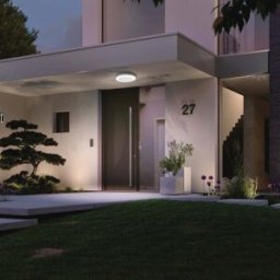 Paulmann - Outdoor Circula Dusk 15W LED Ceiling Light with Motion Detection in White