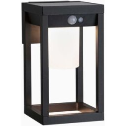 Paulmann - Outdoor Marisol 5.5W LED Solar Lantern with Motion Detection in Black
