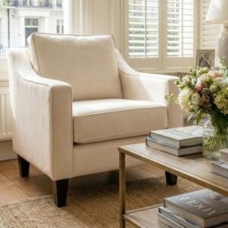 Sofa Style Wiltshire Armchair in Ivory