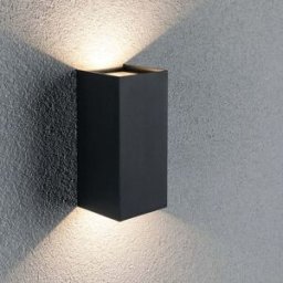 Paulmann - Outdoor Flame 13.2W LED Large Wall Light in Anthracite