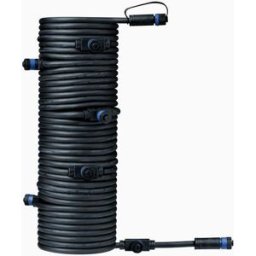 Paulmann - Plug & Shine Outdoor 15m Cables with 7 Outputs in Black