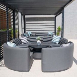 Harbour Lifestyle Luna Outdoor Fabric Lifestyle Suite with 4 Sofas in Grey