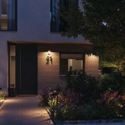 Paulmann - Outdoor Capea 8W LED Wall Light with Motion Detection and Insect Friendly Lumination in Anthracite