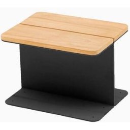 Harbour Lifestyle Hatia Teak Side Table in Charcoal
