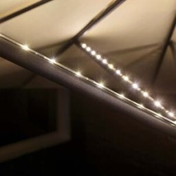 Paulmann - Outdoor LED 4x40cm Parasol Strips in Black