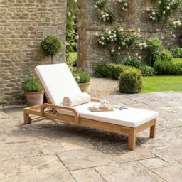 Harbour Lifestyle Quay Sun Lounger In Linen