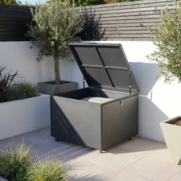 Harbour Lifestyle Small Aluminium Storage Box in Grey
