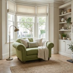 Sofa Style Chesterfield Loveseat in Olive
