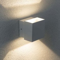 Paulmann - Outdoor Cybo 7.7W LED 10x10cm Wall Light in White