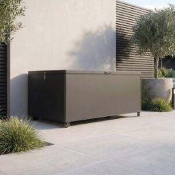 Harbour Lifestyle Large Aluminium Storage Box in Grey