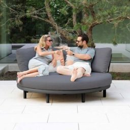 Harbour Lifestyle Selene Daybed in Charcoal