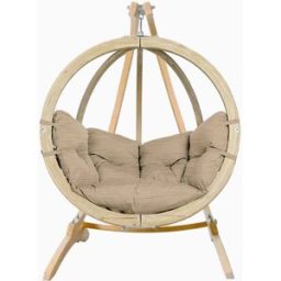 Amazonas Globo Hammock Single Seater Chair Set Weatherproof in Sahara Sand