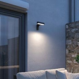 Paulmann - Outdoor Ito 7.5W LED Horizontal Wall Light with Motion Detection in Anthracite