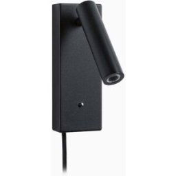 Paulmann - Hulda 14W LED Wall Light with 3-Step Dim & USB Port in Black Matt