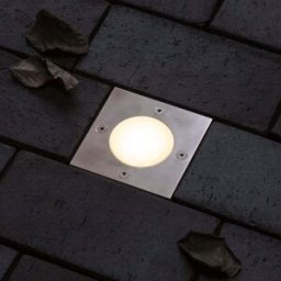 Paulmann - Plug & Shine Outdoor 3.6W LED Recessed Floor Individual Square Spotlight in Stainless Steel