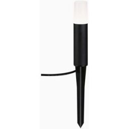 Paulmann - Plug & Shine Outdoor Flarea 3.6W LED Single 20cm Bollard Light in Black Metal
