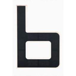 Paulmann - Outdoor Solar House Letter B LED 0.2W with Replaceable Battery in Black