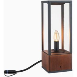 Paulmann - Plug & Shine Outdoor Vena 2W LED 40cm Wooden Single Bollard Light