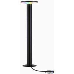Paulmann - Plug & Shine Outdoor Plate 5W LED Single Bollard RGBW Light with Smart Home Zigbee 3.0 in Anthracite
