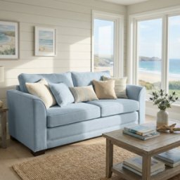 Sofa Style Ardley 3 Seat Sofa Bed in Sky Blue