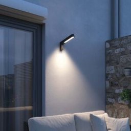 Paulmann - Outdoor Ito 7.5W LED Vertical Wall Light with Motion Detection in Anthracite