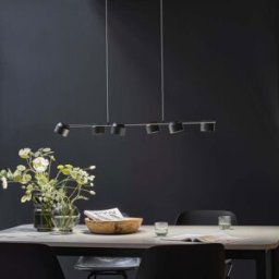 Paulmann - Puric Pane 6W LED 6 Lamp Dimmable Smart Home Zigbee 3.0 Pendant Light in Black