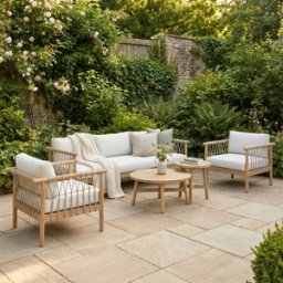 Harbour Lifestyle Paia 3 Seat Sofa Set in Linen
