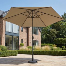 Harbour Lifestyle Triton 3m Round Aluminium Parasol in Khaki