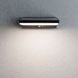 Paulmann - Outdoor Ronas 5W LED Solar Wall Light with Motion Detection in Dark Grey