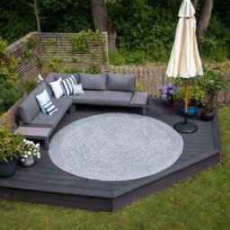 Harbour Lifestyle Apollo 270cm Round Indoor and Outdoor Rug in Prussian Blue