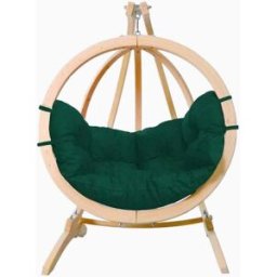 Amazonas Globo Hammock Single Seater Chair Set Weatherproof in Verde Green