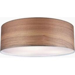 Paulmann - Liska 60W Dimmable Ceiling Light in Dark Wood/Matt Chrome