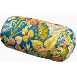 Harbour Lifestyle Acrisol Bouquet Petrol Large Round Bolster Floor Cushion - 72cm x 35cm