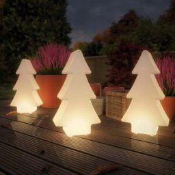 Paulmann - Plug & Shine Outdoor Christmas Tree 2.8W LED Floor Lamp with Ground Spike in White