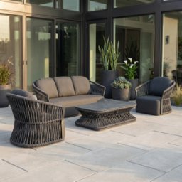 Harbour Lifestyle Pello 3 Seat Sofa Set in Grey