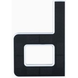 Paulmann - Outdoor Solar House Letter D LED 0.2W with Replaceable Battery in Black