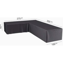 AeroCover - Left Hand L-Shape Lounge Set Cover 355 x 275 x 100 x 70