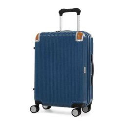 Swiss Military 51cm Carry On Hardside Case 4 Wheel Spinner Hand-Luggage - Pacific Blue
