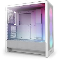 NZXT H5 Flow RGB Mid Tower Case White (E-ATX/ATX/M-ATX/M-ITX)