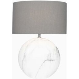 Pacific Lifestyle - Crestola Large Marble Effect Ceramic Table Lamp
