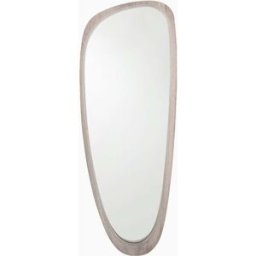 Pacific Lifestyle - Grey Oak Wood Veneer Teardrop Wall Mirror